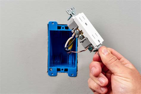 how to install metal socket box|electrical socket installation.